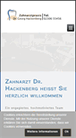 Mobile Screenshot of hackenberg-zahnarzt.de